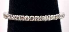 Splendid 14K White Gold Diamond Band Ring