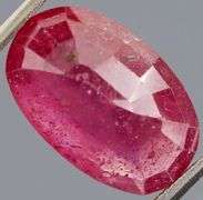 Bright 6.89ct oval cut rich blood red Ruby