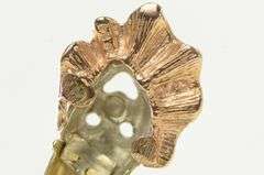 14K Yellow Gold Tri Tone Vintage Clown Circus Comedy Charm/Pendant