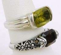 2 Sterling Silver Gemstone Rings