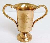 1947 Gold Plated Sorority Trophy Cup
