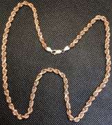 GORGEOUS 14K ROSE GOLD TWISTED LINK CHAIN