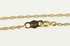 14K Yellow Gold 1.0mm Rolling Cable Vintage Woven Chain Necklace