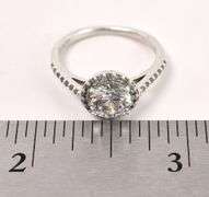 CZ Gem Ring in Sterling Silver