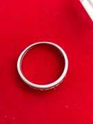 MEN'S 14K WHITE GOLD AND DIAMOND BAND
