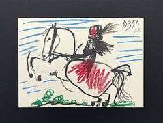 Very Collectible Pablo Picasso Lithograph from Toros y Toreros Circa 1961
