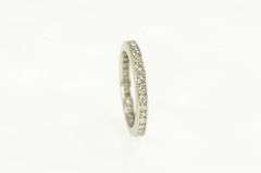 Platinum 0.75 Ctw Diamond Eternity Wedding Band Ring