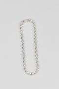 Sterling Silver Italian Oval Ball Bead Chain 3mm 925 Italy Dog Tag Bracelet 8" inch