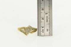14K Yellow Gold Invis. Princess Diamond Cluster Engagement Ring