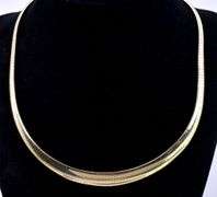 Amazing Omega Chain Necklace in 14K Yellow Gold