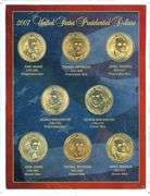 2007 US Presidential Golden Dollar Collection in Custom Display Box