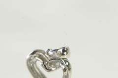 10K White Gold Diamond Classic Heart Love Symbol Pendant