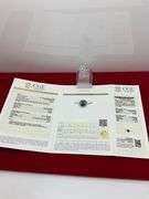 CERTIFIED BRAND NEW 14K WHITE GOLD DIAMOND AND EMERALD RING