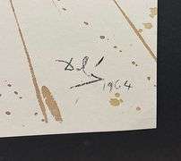 Rare Salvador Dali Biblia Sacra Lithograph Circa 1960's