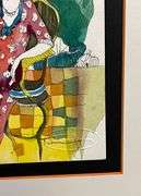 One-Of-A-Kind Unique Orignal Watercolor by Itzchak Tarkay