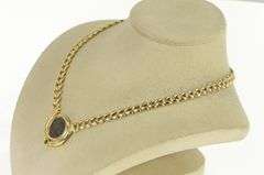 14K Yellow Gold Ancient Roman Coin Peridot Arrow Link Chain Necklace