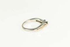 10K White Rose Gold Diamond Bypass Promise Engagement Ring