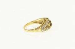 14K Yellow Gold Vintage Sapphire Diamond Statement Child's Ring
