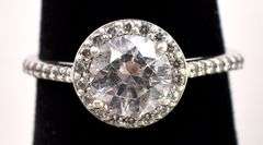 CZ Gem Ring in Sterling Silver