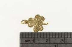 10K Yellow Gold Clover Shamrock Lucky Good Luck Charm/Pendant