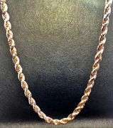 GORGEOUS 14K ROSE GOLD TWISTED LINK CHAIN