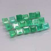 Collectors 3.18ct real Colombian Emerald 18 piece set