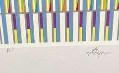 Original Rare Limited Edition Agam. Hand Signed by the Artist