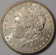 1882-CC Morgan Silver Dollar BU