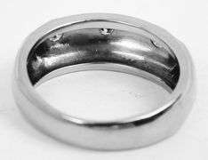 Vintage 14K Gold 3 Diamond Band, Size 7