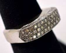 Fantastic 14K White Gold Fancy Brown Diamond Ring