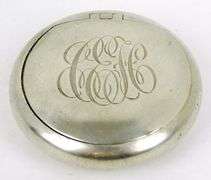 Antique Sterling Silver Compact