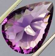 High grade 10.99ct concave cut Amethyst
