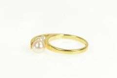 18K Yellow Gold Graduated Pearl Ornate Vintage Statement Ring