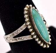 Maisel Indian Trading Post Turquoise Ring in Sterling Silver