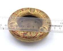 Set of 2 Vintage Solid Brass Ashtray
