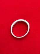 14K WHITE GOLD AND DIAMOND BAND