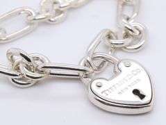 Tiffany & Co Heart Lock Bracelet in Sterling Silver