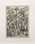 Extremely Rare Albrecht Durer Vintage Lithograph After a Woodcut Plate Circa 1946