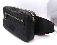 Preowned Gucci GG Black Belt Bag