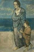 Rare Picasso, 'Mother and Child' Original Lithograph