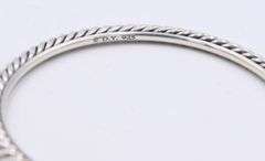 David Yurman 4mm Cable Bangle Bracelet in Sterling Silver