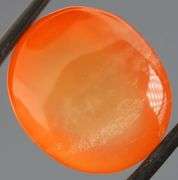 Dazzling 33.52ct orange Agate cabochon