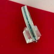 CERTIFIED BRAND NEW 14K WHITE GOLD AND DIAMOND BANGLE BRACELET