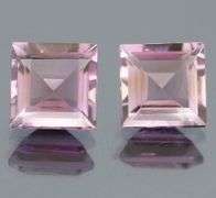 Excellent 4.51ct pink Amethyst pair