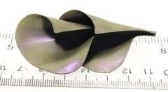 Sterling Silver Matte Double Swirl Pin