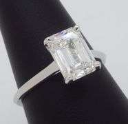 Certified Emerald Cut Diamond Solitaire