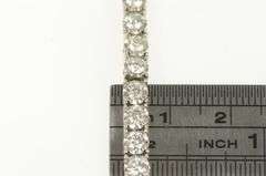 14K White Gold 4.20 Ctw Round Brilliant Diamond Tennis Bracelet