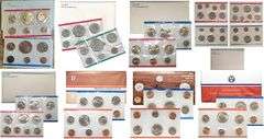 A Large Lot Of 19 U.S. Mint Sets/Dates From 1968 To 1989!