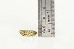 10K Yellow Gold S Diamond Cut Letter Monogram Name Initial Ring