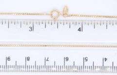 Simple Yellow Gold Box Link Chain Necklace